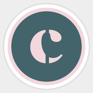 Lowercase c Sticker